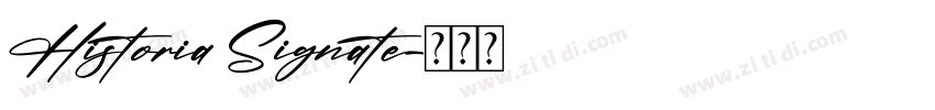 Historia Signate字体转换